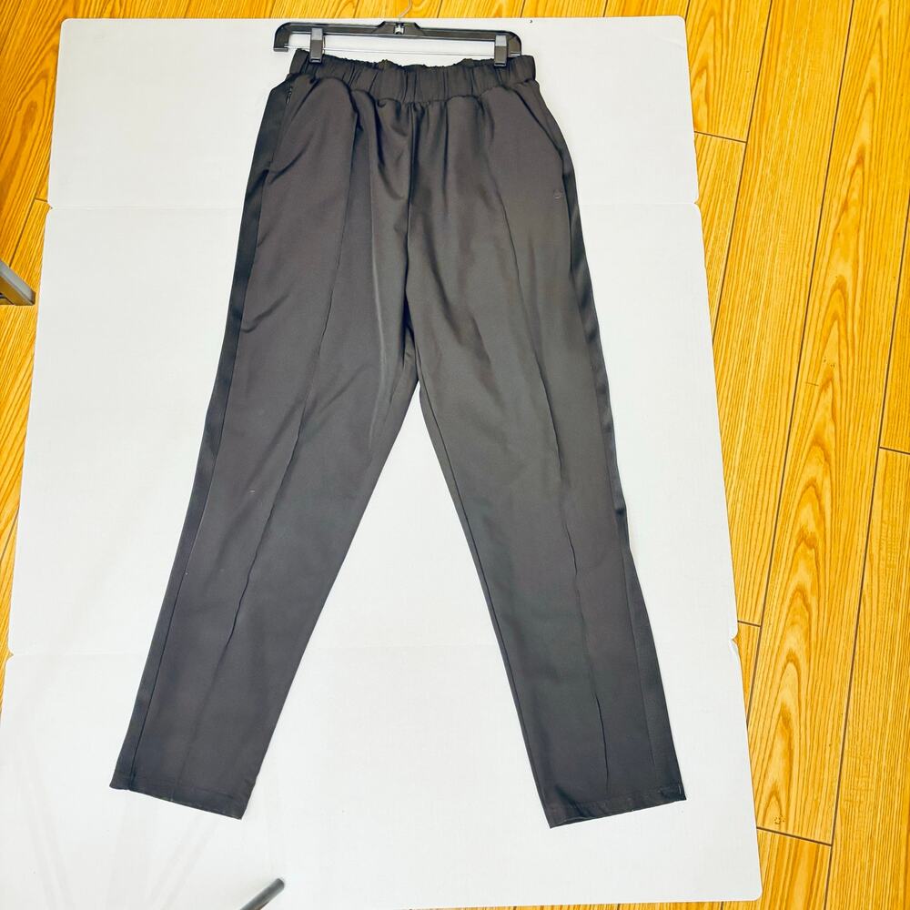 Womens Sports training running exercise pants joggers black sz Large